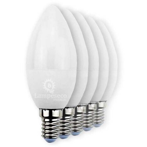 Lot de 3 Ampoules LED bougie E14 6W 480 lumens Blanc Chaud (1/2)