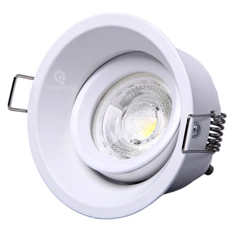 Spot encastrable blanc à culot G4 pour lampe LED ou halogène
