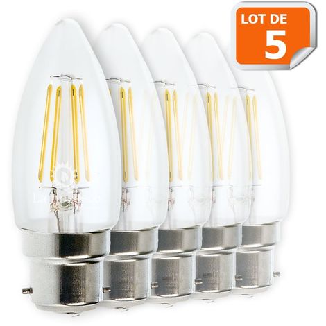 Ampoule décorative led à filament Doré 4 watt (éq. 42 Watt) Culot E14