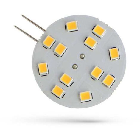 Ampopule LED G4 2W 220 lumens 12 LED SMD, blanc chaud 3000K (1/3)