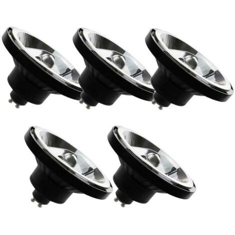 Lot de 5 Spot LED AR111 GU10 12 watts, blanc neutre 4000K 45° 1050lm
