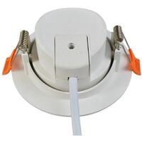 Spot LED encastrable pour plafond 5W Blanc Neutre 425lm transformateur intégré
