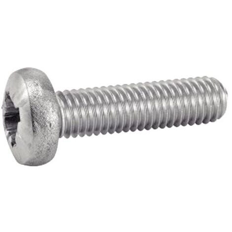 Vis à métaux tête cylindrique pozidrive inox - Longueur: 10 - Qualite Inox: A2 - Diamètre: 3 (1/4)