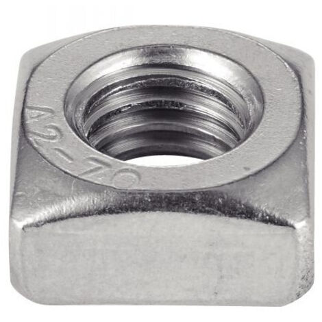 Ecrou carré inox - Qualite Inox: A2 - Diamètre: 8