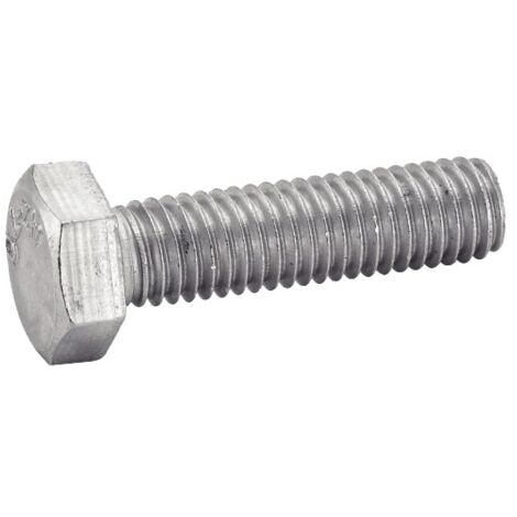 Vis à métaux tête hexagonale, entièrement filetée (TH) inox - Longueur: 25 - Qualite Inox: A2 - Diamètre: 5