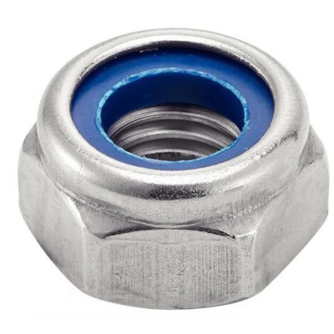 Ecrou hexagonal indesserable inox - Qualite Inox: A4 - Diamètre: 16