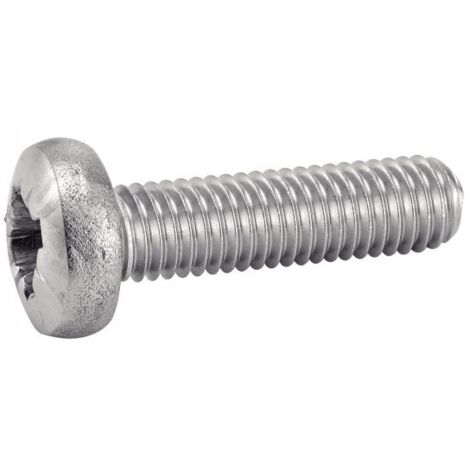 Vis à métaux tête cylindrique pozidrive inox - Longueur: 25 - Qualite Inox: A2 - Diamètre: 5 (1/3)