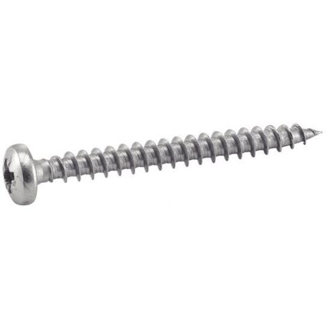Vis à bois, tête cylindrique pozidrive - Longueur: 40 - Qualite Inox: A2 - Diamètre: 5