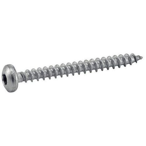 Vis à bois, tête cylindrique six lobes, Torx inox - Longueur: 40 - Qualite Inox: A2 - Diamètre: 4
