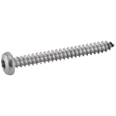 Vis à tôle tête cylindrique large, torx inox - Longueur: 19 - Qualite Inox: A2 - Diamètre: 4.2 (1/4)