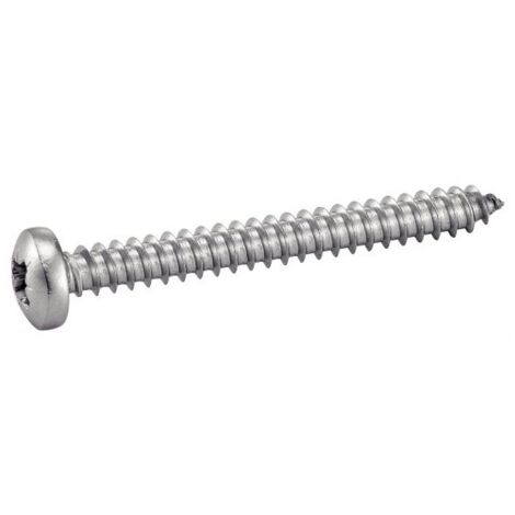 Vis à tôle tête cylindrique large, pozidrive inox - Longueur: 13 - Qualite Inox: A2 - Diamètre: 3.5