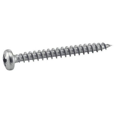 Vis à bois, tête cylindrique pozidrive - Longueur: 40 - Qualite Inox: A4 - Diamètre: 5 (1/5)
