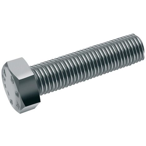 Vis à métaux tête hexagonale, entièrement filetée (TH) inox - Longueur: 60 - Qualite Inox: A2 - Diamètre: 8