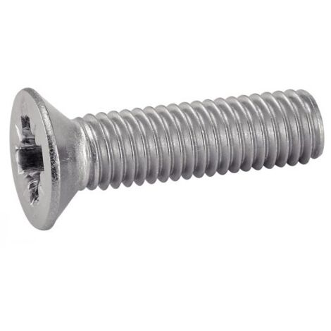 Vis à métaux tête fraisée pozidrive inox - Longueur: 80 - Qualite Inox: A2 - Diamètre: 6