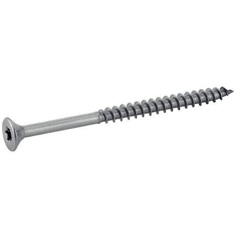 Vis à bois tête fraisée Torx partiellement filetée inox - Longueur: 100 - Qualite Inox: A4 - Diamètre: 6