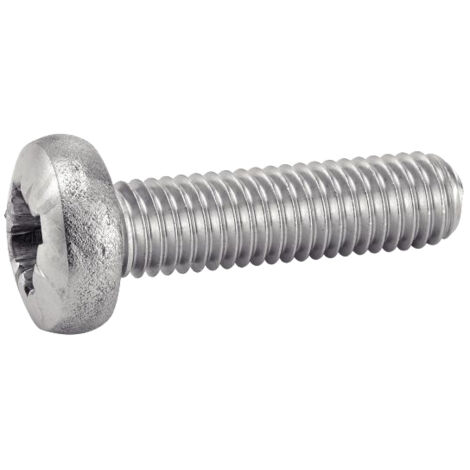 Vis à métaux tête cylindrique pozidrive inox - Longueur: 10 - Qualite Inox: A4 - Diamètre: 5 (1/3)
