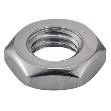 Ecrou bas hexagonal inox - Qualite Inox: A2 - Diamètre: 6 (1/3)