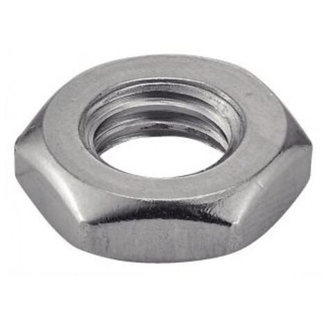 Ecrou bas hexagonal inox - Qualite Inox: A2 - Diamètre: 8 (1/3)