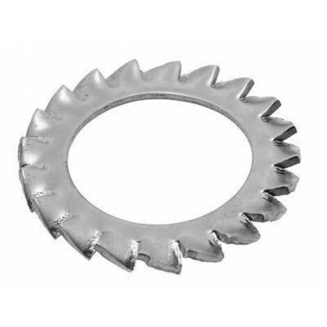 Rondelle éventail à dents extérieures inox - Qualite Inox: A4 - Diamètre: 27