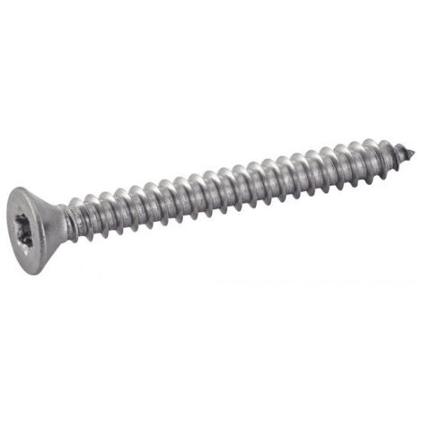 Vis à tole tête fraisée six lobes - Inox A2 6,3x38 mm - Boîte de 200 (1/3)