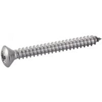 Vis à tôle tête fraisée bombée, pozidrive inox - Longueur: 50 - Qualite Inox: A4 - Diamètre: 4.2