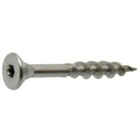 Vis à bois tête fraisée Torx partiellement filetée inox - Longueur: 25 - Qualite Inox: A4 - Diamètre: 5