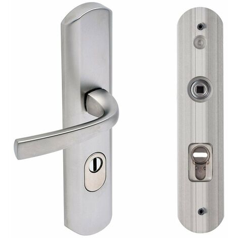Vachette – Poignée de porte palière blindée 195 mm – Diamant noir avec vis non apparentes – Fixation intérieure – Compatible portes 40 à 68 mm (1/5)