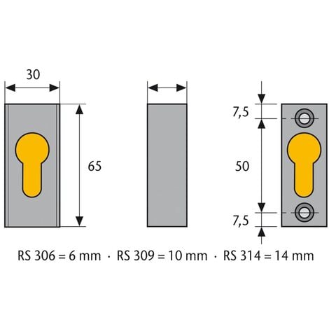 Rodoir à cylindre RS PRO 24mm 50mm ( Prix pour 1 )