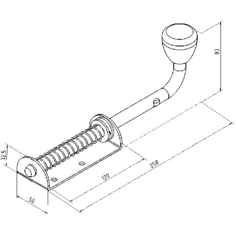 Verrou de porte de garage FL