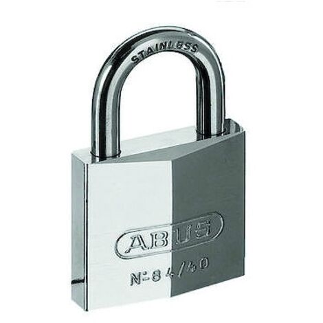 Cadenas en laiton massif - ABUS - 84IB/40 - Anse inox - Pieces intérieures anti-corrosion