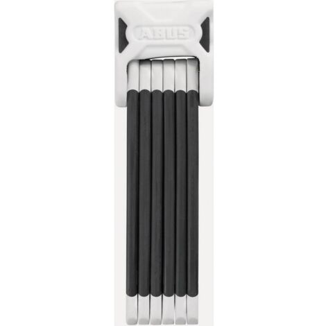 Abus – Antivol vélo pliable 90 cm – Articulations en acier cémenté 5 mm – Cylindre anti manipulation – Support de transport inclus