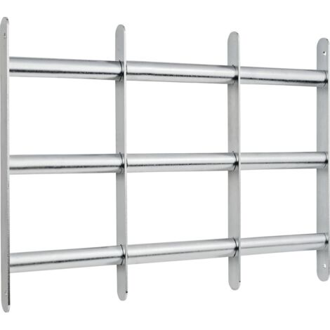 Abus – Barreau de fenêtre réglable 50-65 cm – Sécurité anti cambriolage avec vis de sécurité – Fixation béton, brique, pierre – 5 tailles disponibles
