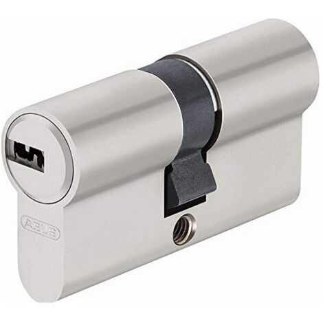 Abus – Cylindre de serrure EC-S 35x55 mm – Double entrée – 5 clés réversibles – Protection anti-perçage et anti-crochetage