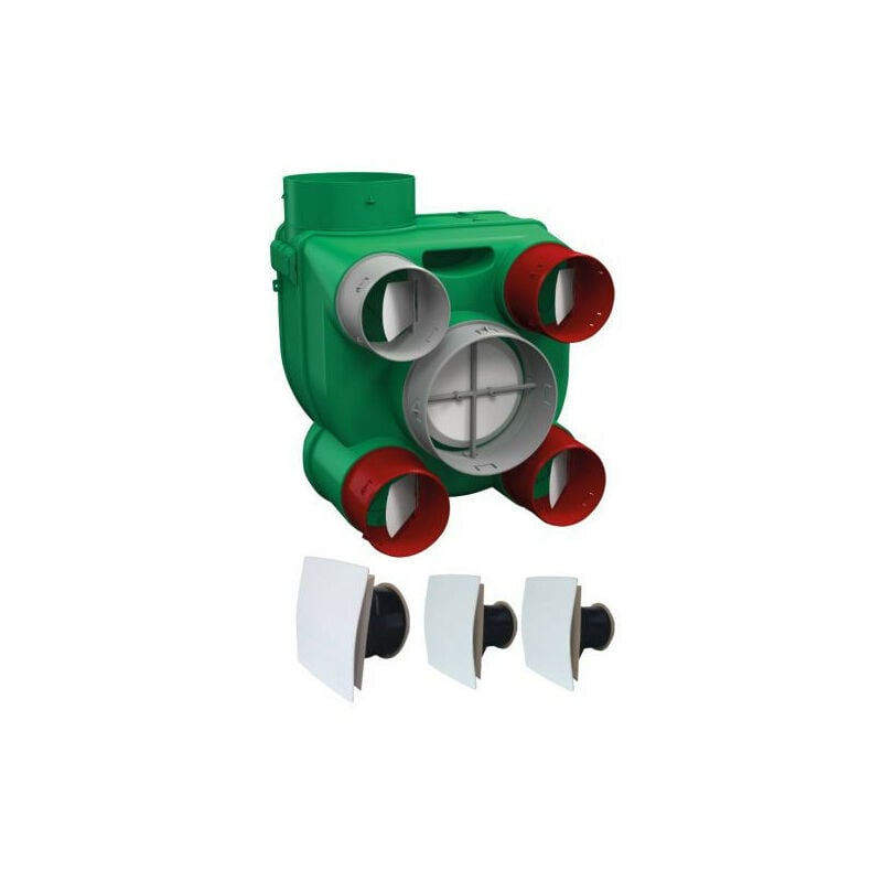 Kit Vmc hygrovariable Axelair KVVRD Ariant Hcs simple flux avec bouches design