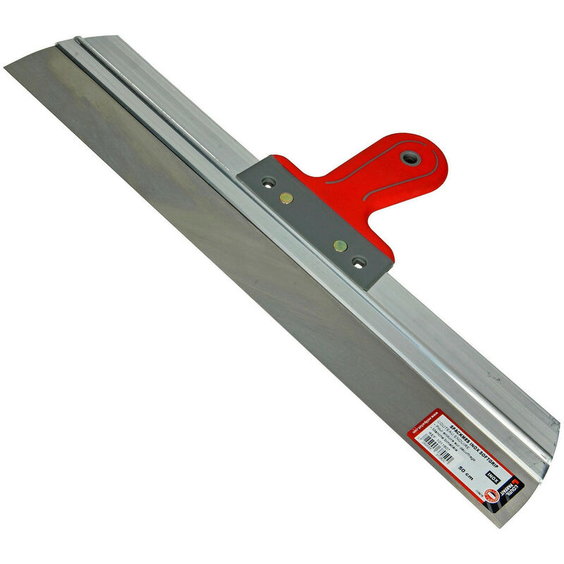 Couteau à enduire - L'OUTIL PARFAIT - inox - lame arrondie anti-traces -  bords à 90° pour les angles - 10 cm