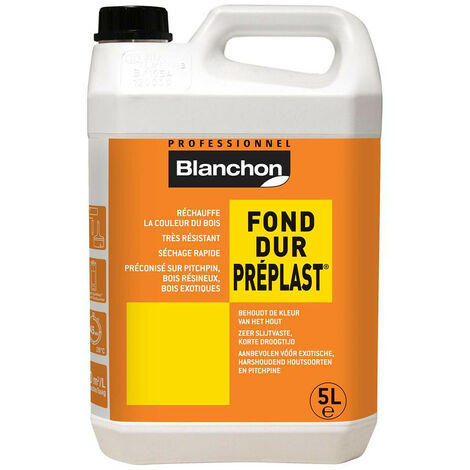 Fond dur Préplast pour préparation et rénovation de bois intérieur, bidon 5 litres - BLANCHON