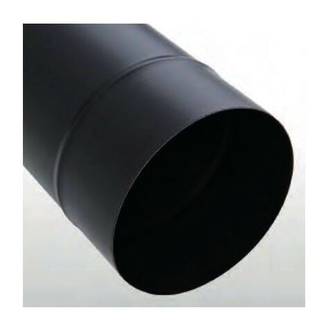 Tuyau rigide TEN 344011 émail noir mat 100cm D150mm