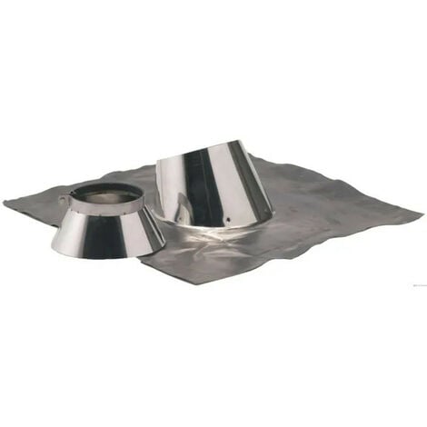 Solin inox TEN 14188 Duoten 5° à 30° avec collet D180/230mm