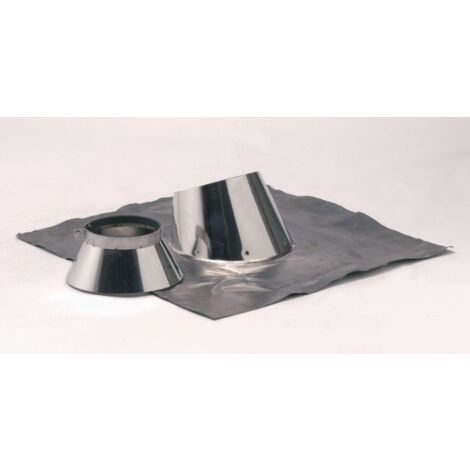 Solin inox TEN 14188 Duoten 5° à 30° avec collet D180/230mm