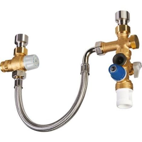 Thermador – Kit de sécurité chauffe-eau vertical – Raccord 3/4' MF – Limite température 50°C – Laiton – Installation rapide et facile