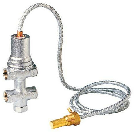 Thermador – Soupape de sécurité ST544 pour chaudière – Plage de température 5°C à 110°C – Pression max 6 bars – Corps laiton chromé 1/2' F