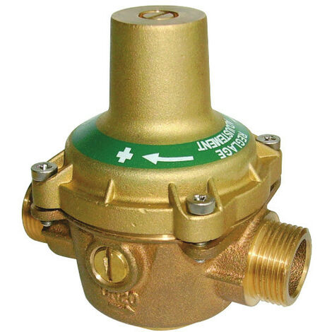 Socla – Réducteur de pression mâle/mâle DN 3/4' 20mm – Bronze insensible au tartre – Pression réglable 1 à 5,5 bar – Norme NF