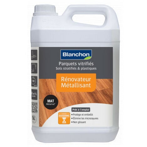 Rénovateur métallisant Blanchon 5100155 mat 5L sans odeur et non glissant pour parquets vitrifiés