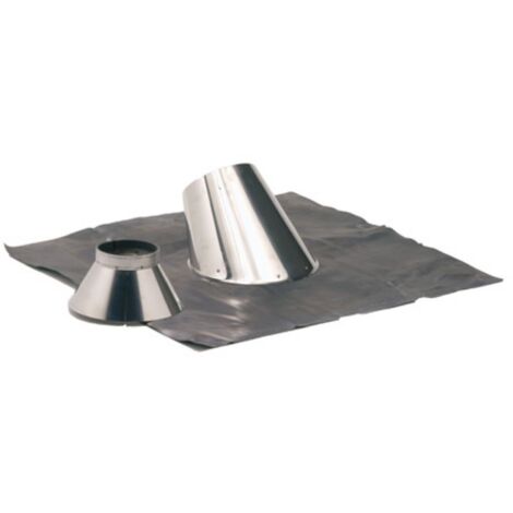 Solin TEN 230125 inox 30° à 45° avec collet D125mm