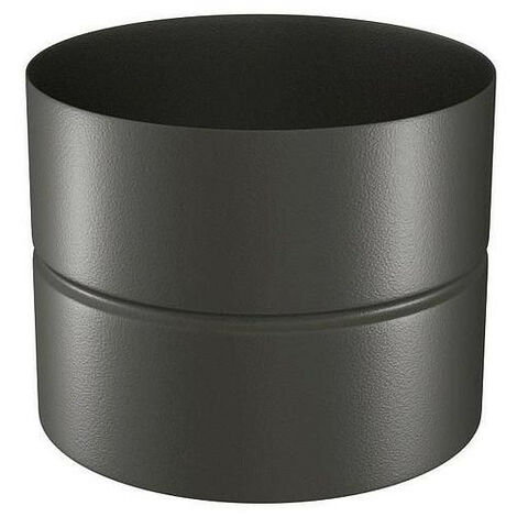 Raccord noir mat TEN 344124 femelle/femelle 12cm D125mm