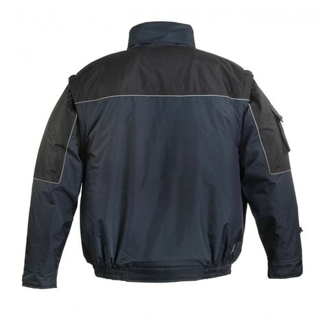Blouson multipoches Coverguard RIPSTOP 2 en 1 navy/noir taille L 100% polyester
