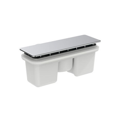 Bonde Ideal Standard T4493AA rectangulaire avec cache 19,5x5cm chrome pour receveur Ultra Flat