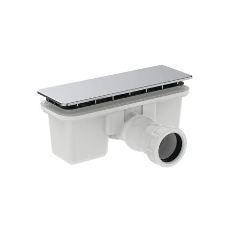 Bonde Ideal Standard T4493AA rectangulaire avec cache 19,5x5cm chrome pour receveur Ultra Flat