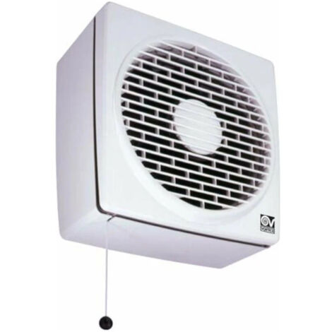 Vortice – Ventilateur de fenêtre 150 mm 18W – Débit d'air 235 m³/h – Niveau sonore 37,5 dB – Installation murale ou sur vitre