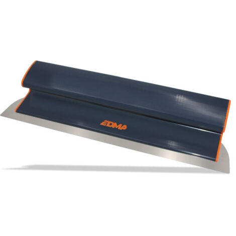 Edma – Lame à lisser souple 45 cm – Acier inoxydable – Technologie BI-FLEX – Lissage efficace sans bavure – Pour enduits projetés